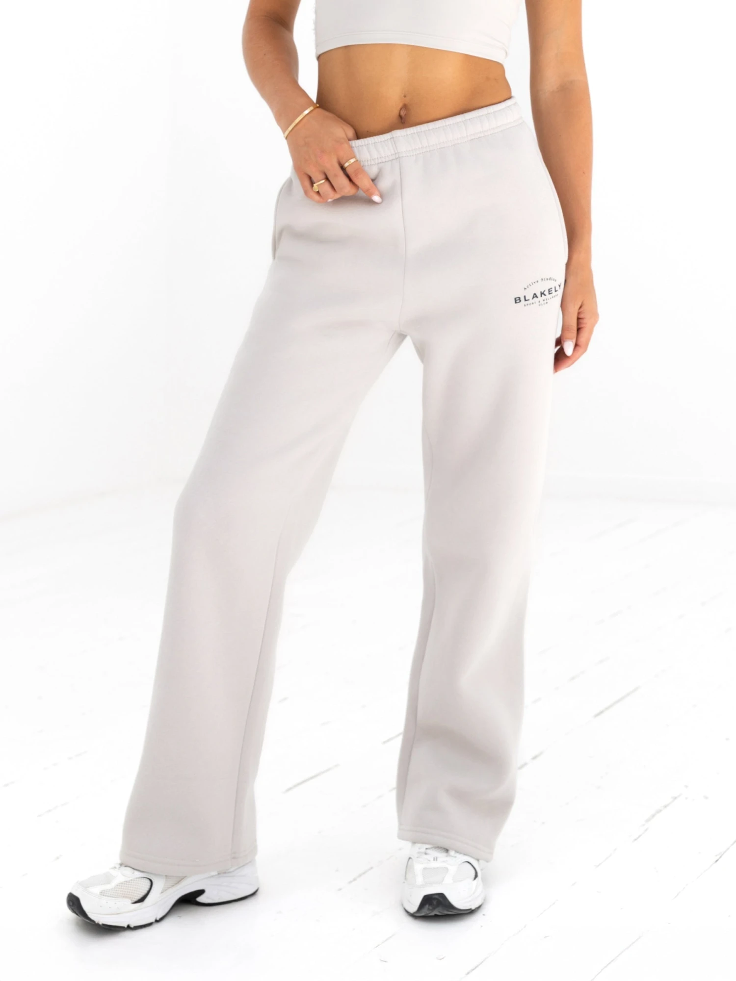Active Studios Wide Leg Sweatpants - Ivory 4 Active Studios Wide Leg Sweatpants - Ivory - Image 4