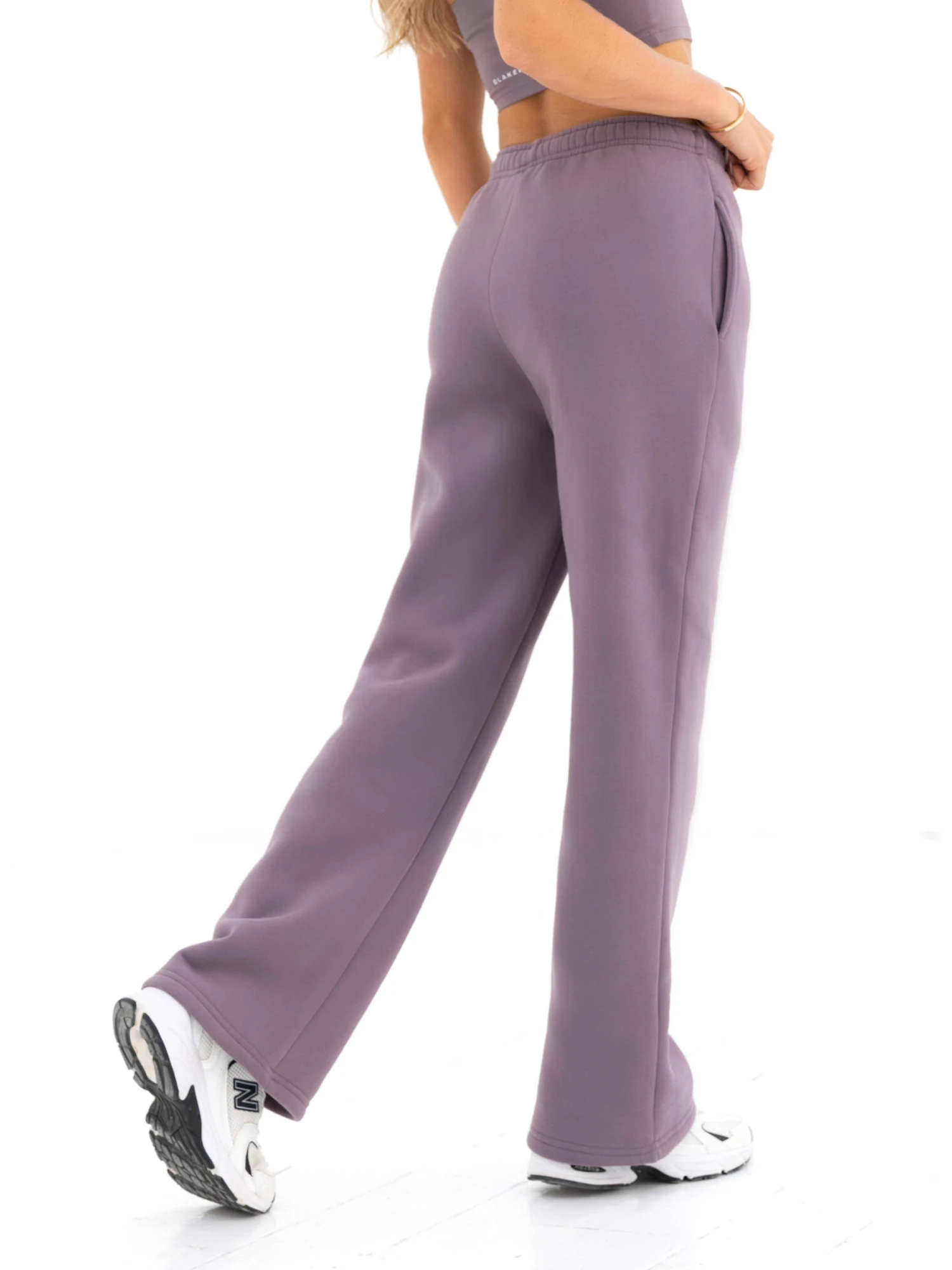 Active Studios Wide Leg Sweatpants - Grape 2 Active Studios Wide Leg Sweatpants - Grape - Image 2