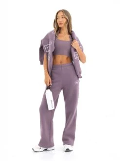 Active Studios Wide Leg Sweatpants - Grape 9 Active Studios Wide Leg Sweatpants - Grape -Blakely Clothing Store 3304APLUM02D