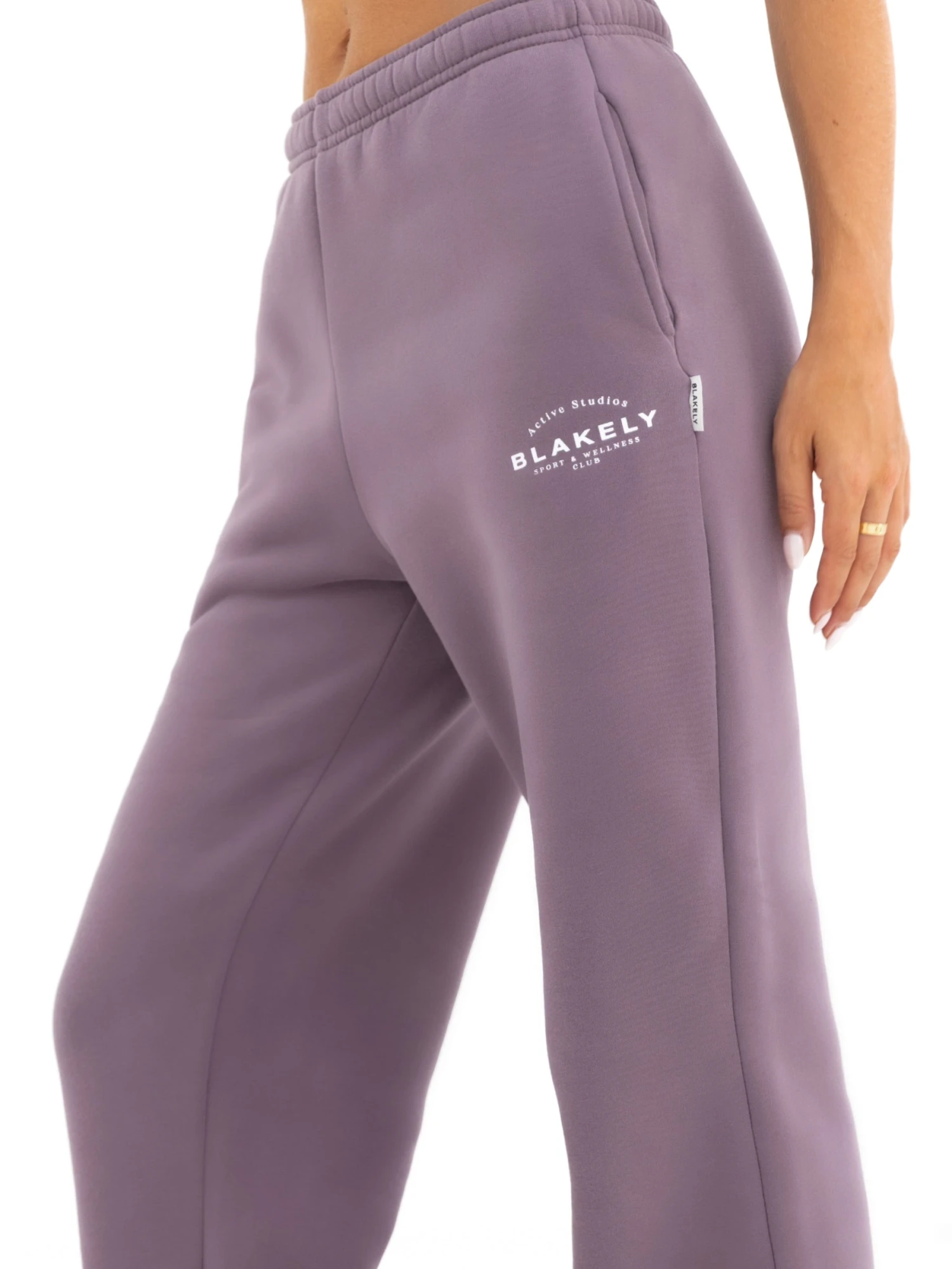 Active Studios Wide Leg Sweatpants - Grape 3 Active Studios Wide Leg Sweatpants - Grape - Image 3