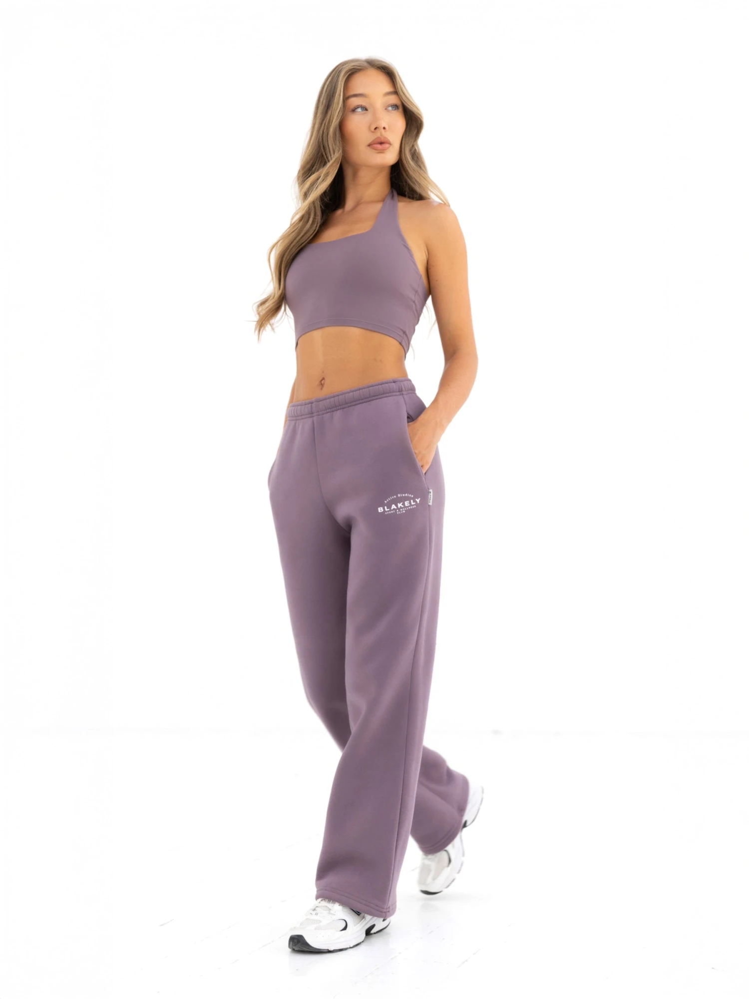 Active Studios Wide Leg Sweatpants - Grape 6 Active Studios Wide Leg Sweatpants - Grape - Image 6