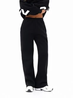 Isabel Wide Leg Sweatpants - Black -Blakely Clothing Store 3304BLACK01D