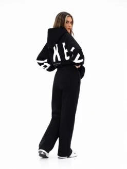 Isabel Wide Leg Sweatpants - Black -Blakely Clothing Store 3304BLACK03D
