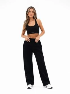 Isabel Wide Leg Sweatpants - Black -Blakely Clothing Store 3304BLACK05D