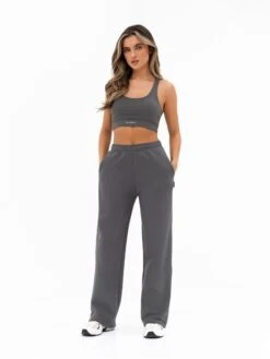 Isabel Wide Leg Sweatpants - Charcoal -Blakely Clothing Store 3304CHARCOAL05D