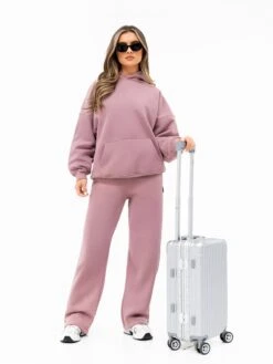 Isabel Wide Leg Sweatpants - Dusty Pink 10 Isabel Wide Leg Sweatpants - Dusty Pink -Blakely Clothing Store 3304DUSTYPINK01D