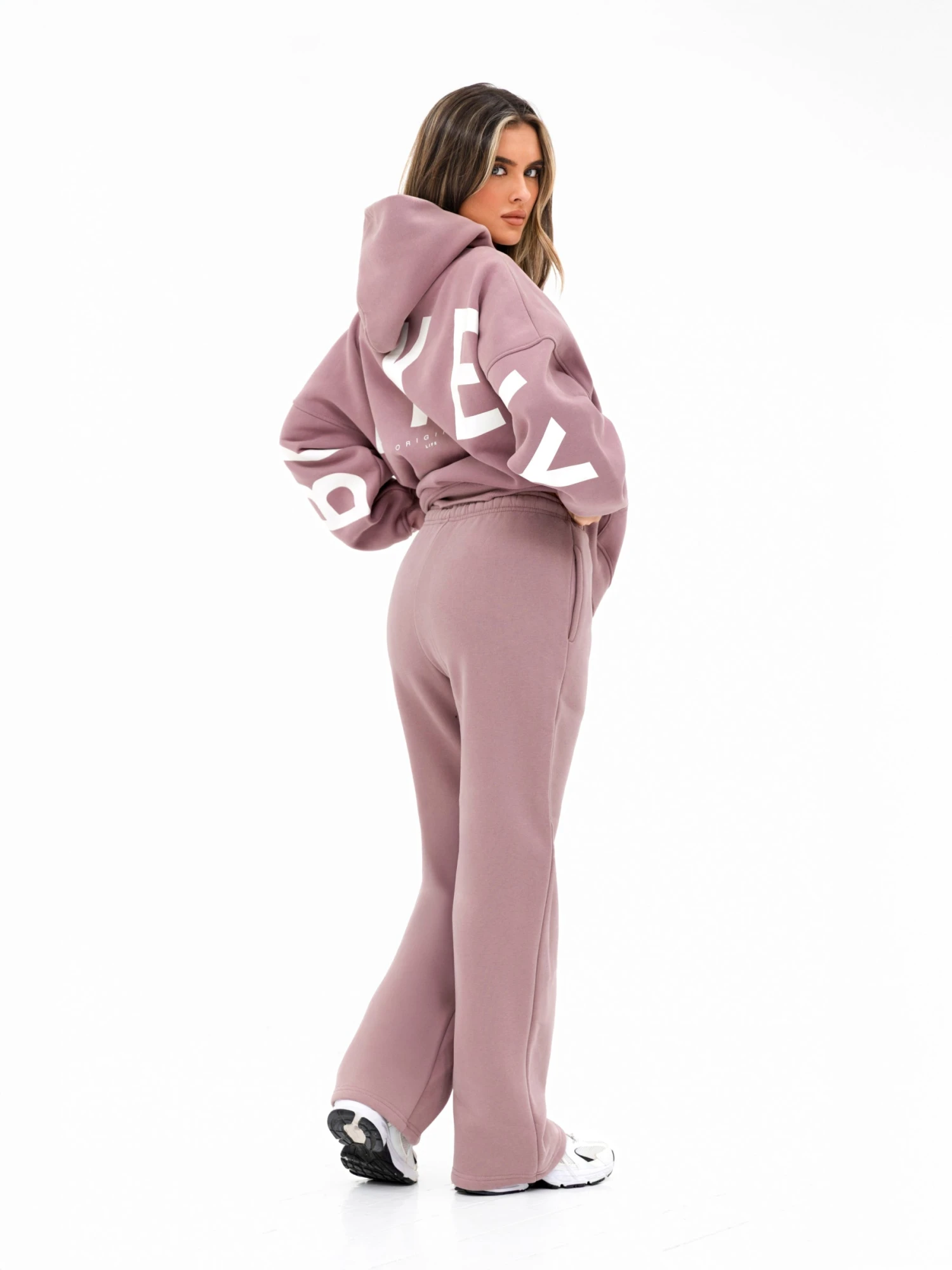 Isabel Wide Leg Sweatpants - Dusty Pink 6 Isabel Wide Leg Sweatpants - Dusty Pink - Image 6