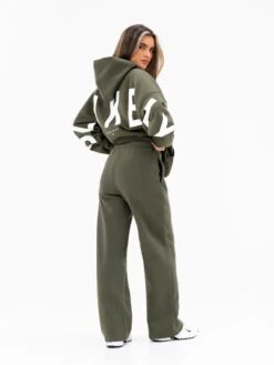 Isabel Wide Leg Sweatpants - Khaki Green -Blakely Clothing Store 3304KHAKI03D