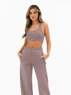 Isabel Wide Leg Sweatpants - Pink Taupe -Blakely Clothing Store 3304PINKTAUPE03D