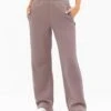 Isabel Wide Leg Sweatpants - Pink Taupe -Blakely Clothing Store 3304PINKTAUPE06LEADD