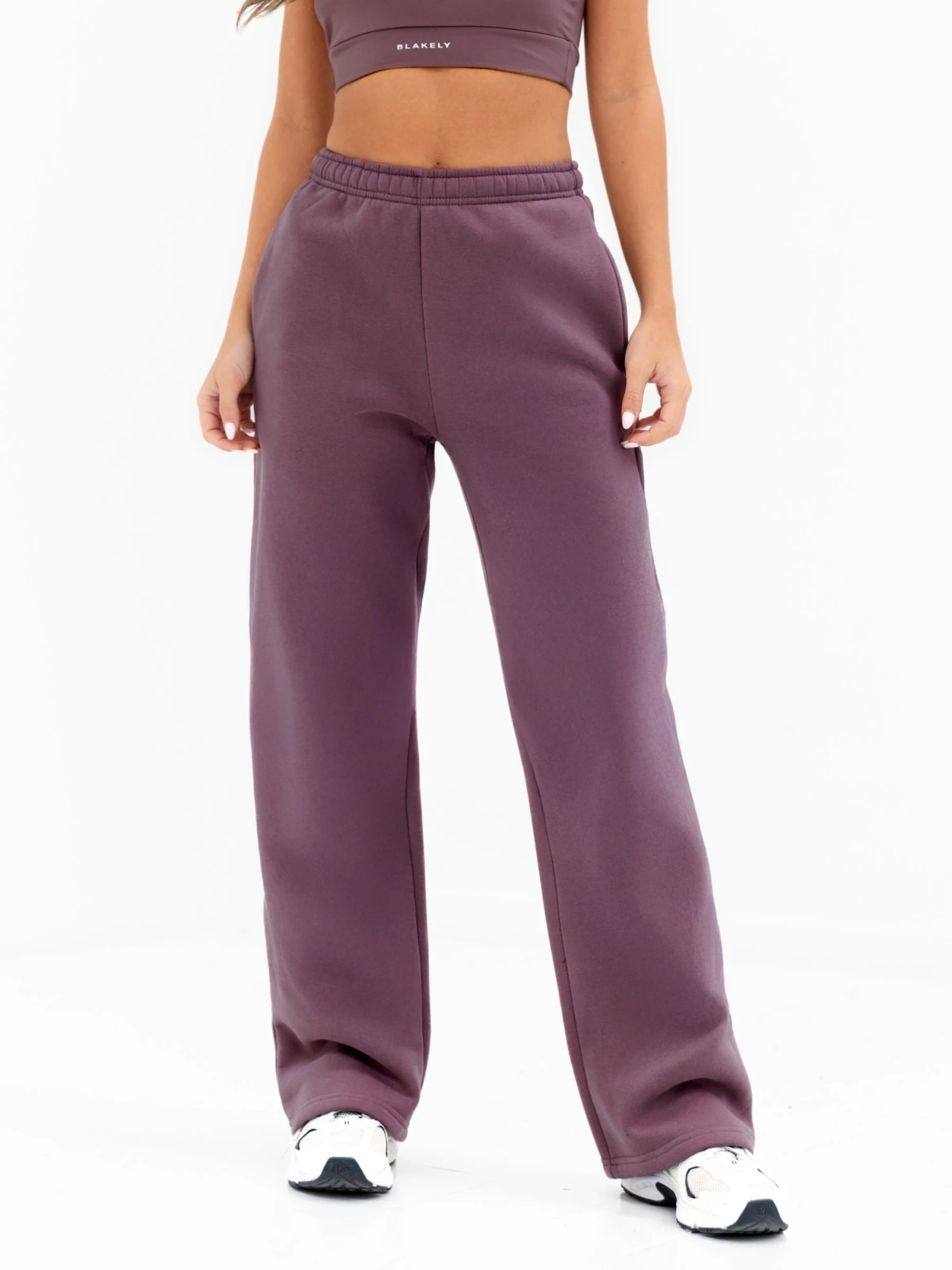 Isabel Wide Leg Sweatpants - Light Plum 5 Isabel Wide Leg Sweatpants - Light Plum - Image 5