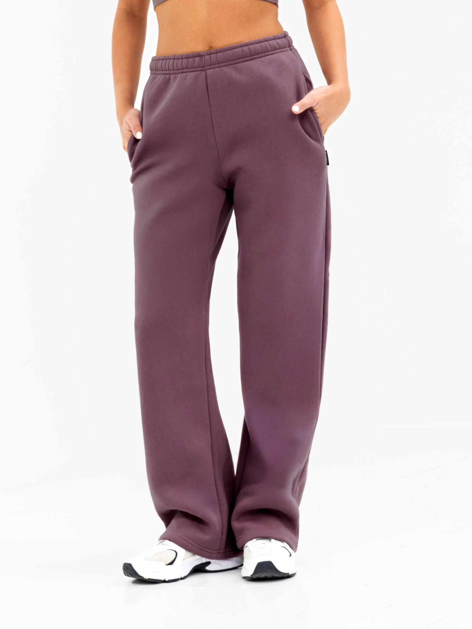 Isabel Wide Leg Sweatpants - Light Plum 1 Isabel Wide Leg Sweatpants - Light Plum
