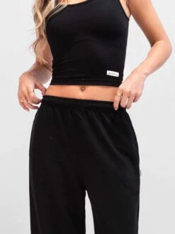 Soft Waffle Trousers - Black 10 Soft Waffle Trousers - Black -Blakely Clothing Store 3308Black 05D