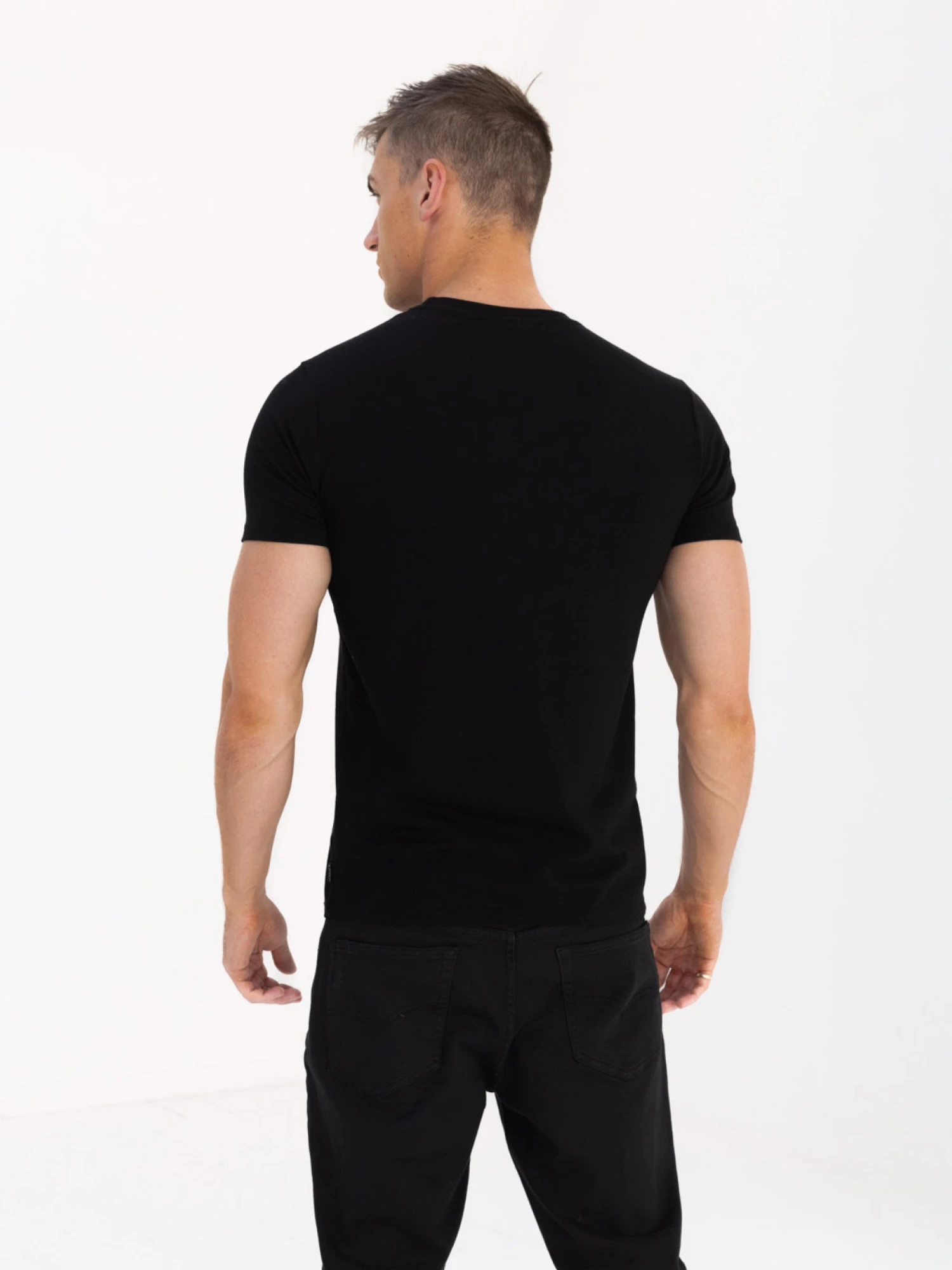 Tonal Torcross T-Shirt - Black 4 Tonal Torcross T-Shirt - Black - Image 4