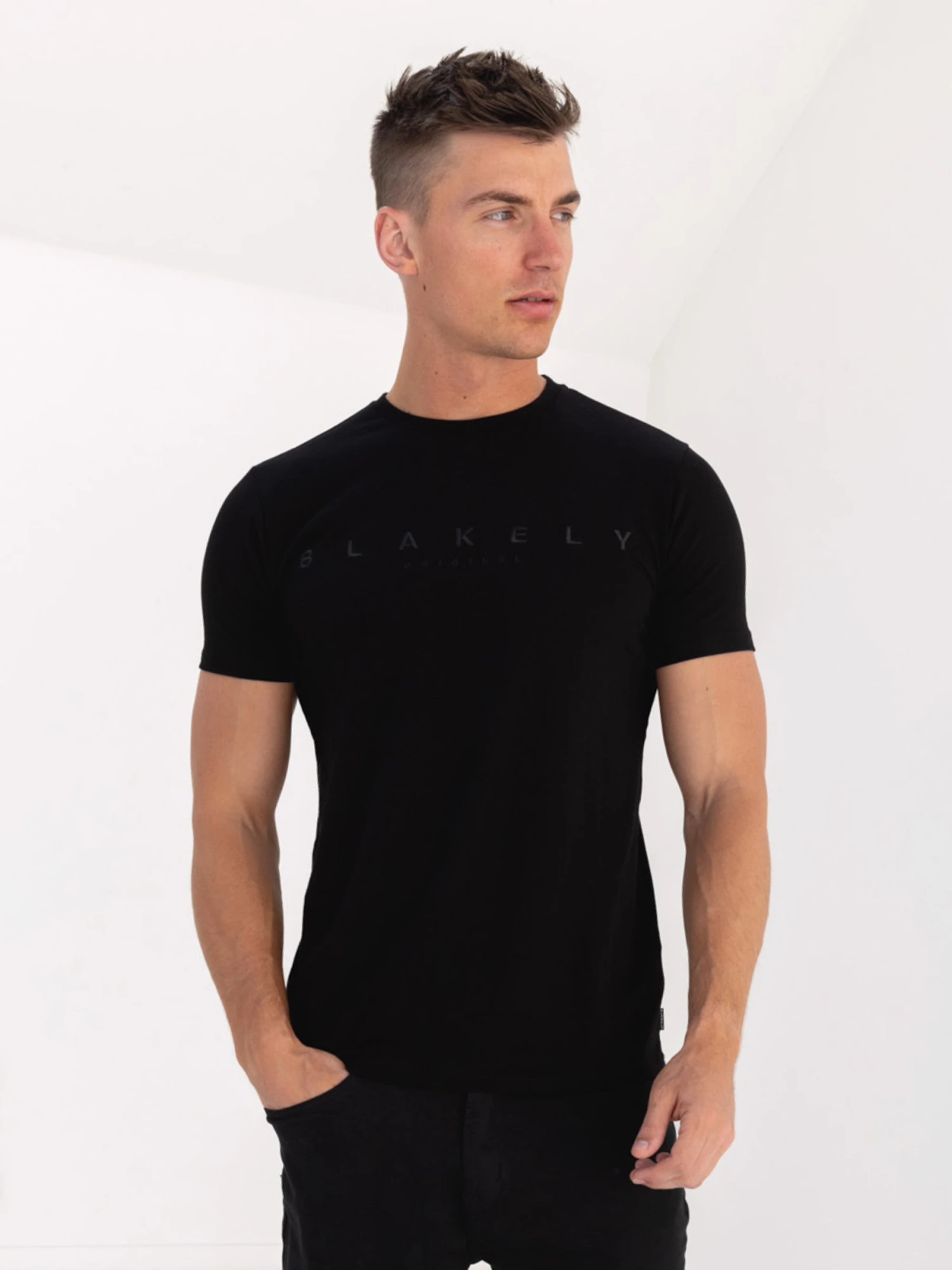 Tonal Torcross T-Shirt - Black 1 Tonal Torcross T-Shirt - Black