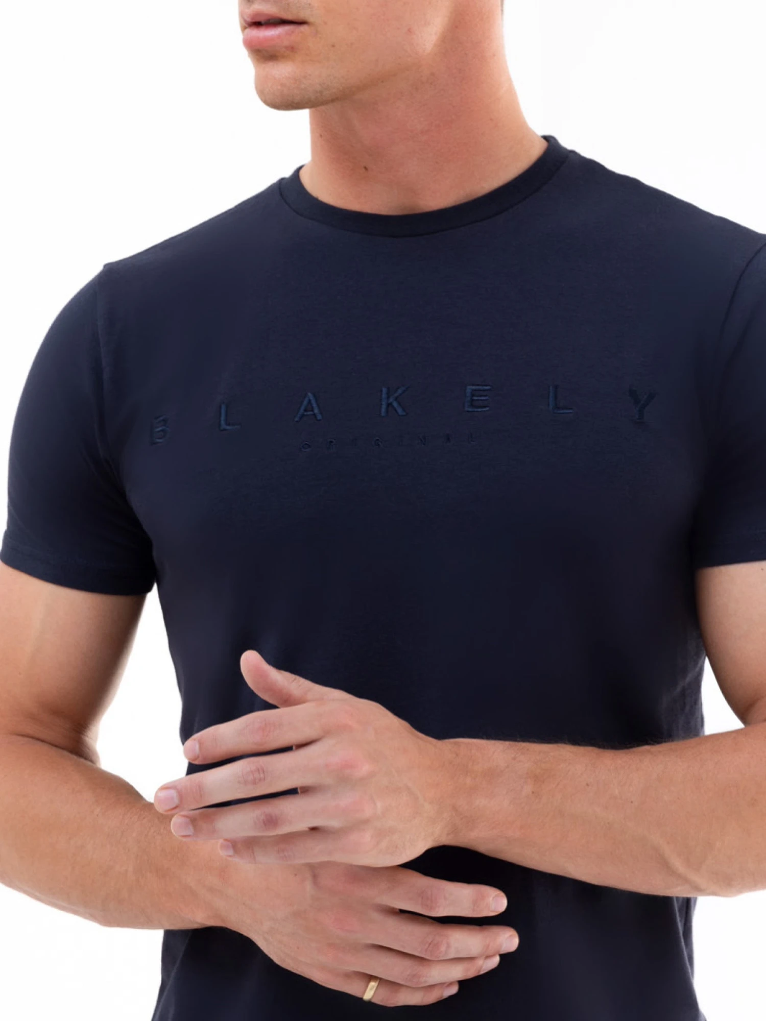 Tonal Stockbridge T-Shirt - Navy 5 Tonal Stockbridge T-Shirt - Navy - Image 5