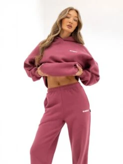 Amelie Wide Leg Sweatpants - Dark Pink 10 Amelie Wide Leg Sweatpants - Dark Pink -Blakely Clothing Store 3470 1DARKPINK05D