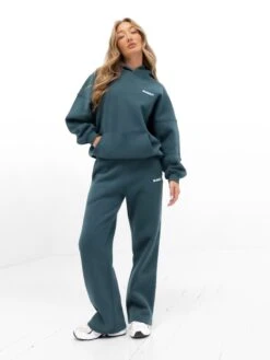 Amelie Wide Leg Sweatpants - Teal Green -Blakely Clothing Store 3470 1TEALGREEN05D