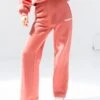 Cloud Print Wide Leg Sweatpants - Sunrise Coral -Blakely Clothing Store 3470CORAL05LEADD