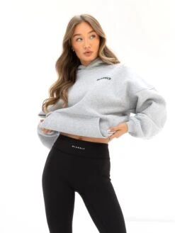 Cloud Print Oversized Hoodie - Marl Grey 7 Cloud Print Oversized Hoodie - Marl Grey -Blakely Clothing Store 3470MARL05D