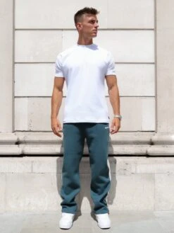 Arlo Wide Leg Sweatpants - Teal Green -Blakely Clothing Store 347OMGREEN03D