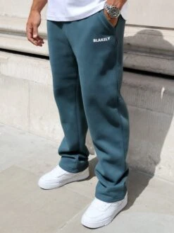 Arlo Wide Leg Sweatpants - Teal Green -Blakely Clothing Store 347OMGREEN05D