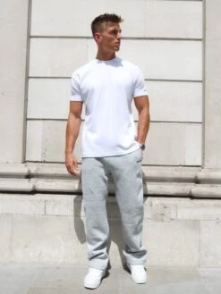 Arlo Wide Leg Sweatpants - Marl Grey -Blakely Clothing Store 347OMGREY05D