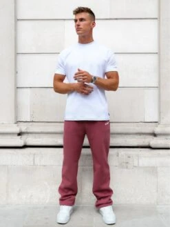 Arlo Wide Leg Sweatpants - Dark Pink -Blakely Clothing Store 347OMPINK06D