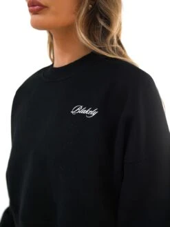 Off Duty Cropped Jumper - Black 10 Off Duty Cropped Jumper - Black -Blakely Clothing Store 3580BLACK01D