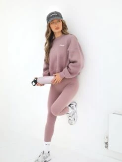 Off Duty Cropped Jumper - Dusty Pink -Blakely Clothing Store 3580PINK03D