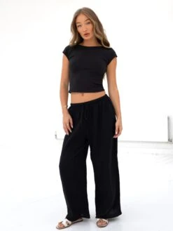 Solea Backless Top - Black -Blakely Clothing Store 3590BLACKD 1