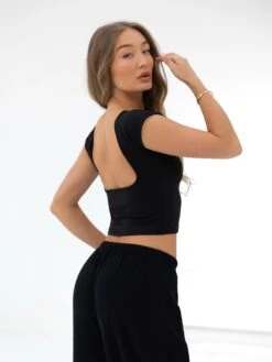 Solea Backless Top - Black -Blakely Clothing Store 3590BLACKD