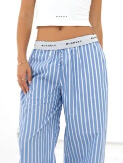 Kiara Stripe Trousers - Blue 10 Kiara Stripe Trousers - Blue -Blakely Clothing Store 3640 1BLUE02D