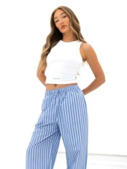 Kiara Stripe Trousers - Blue 11 Kiara Stripe Trousers - Blue -Blakely Clothing Store 3640 1BLUE03D