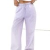 Elodie Stripe Trousers - Purple