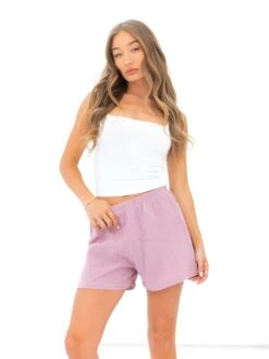 Mila Summer Shorts - Dusty Pink 11 Mila Summer Shorts - Dusty Pink -Blakely Clothing Store 3643PINK01D