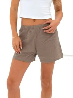 Mila Summer Shorts - Tan