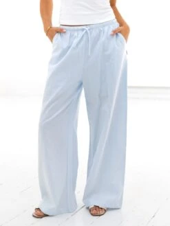 Lola Stripe Trousers - Blue