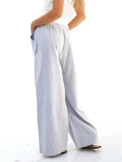 Lola Stripe Trousers - Grey -Blakely Clothing Store 3645GREYD