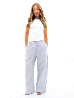 Lola Stripe Trousers - Grey -Blakely Clothing Store 3645GREYD 3