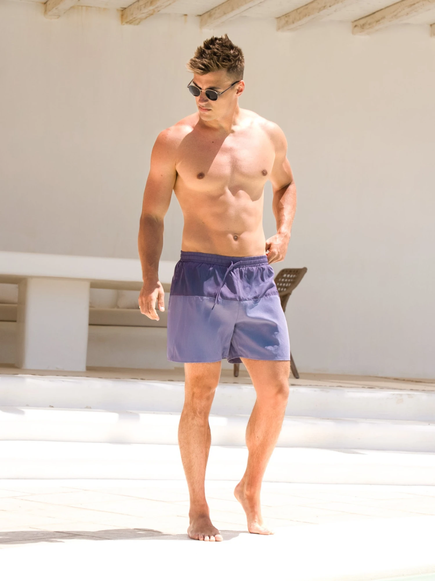 Anchor Swim Shorts - Purple 3 Anchor Swim Shorts - Purple - Image 3