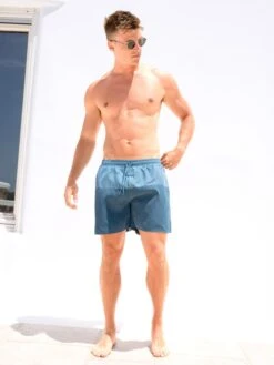 Anchor Swim Shorts - Teal Green 11 Anchor Swim Shorts - Teal Green -Blakely Clothing Store 3673TEALGREEND 4