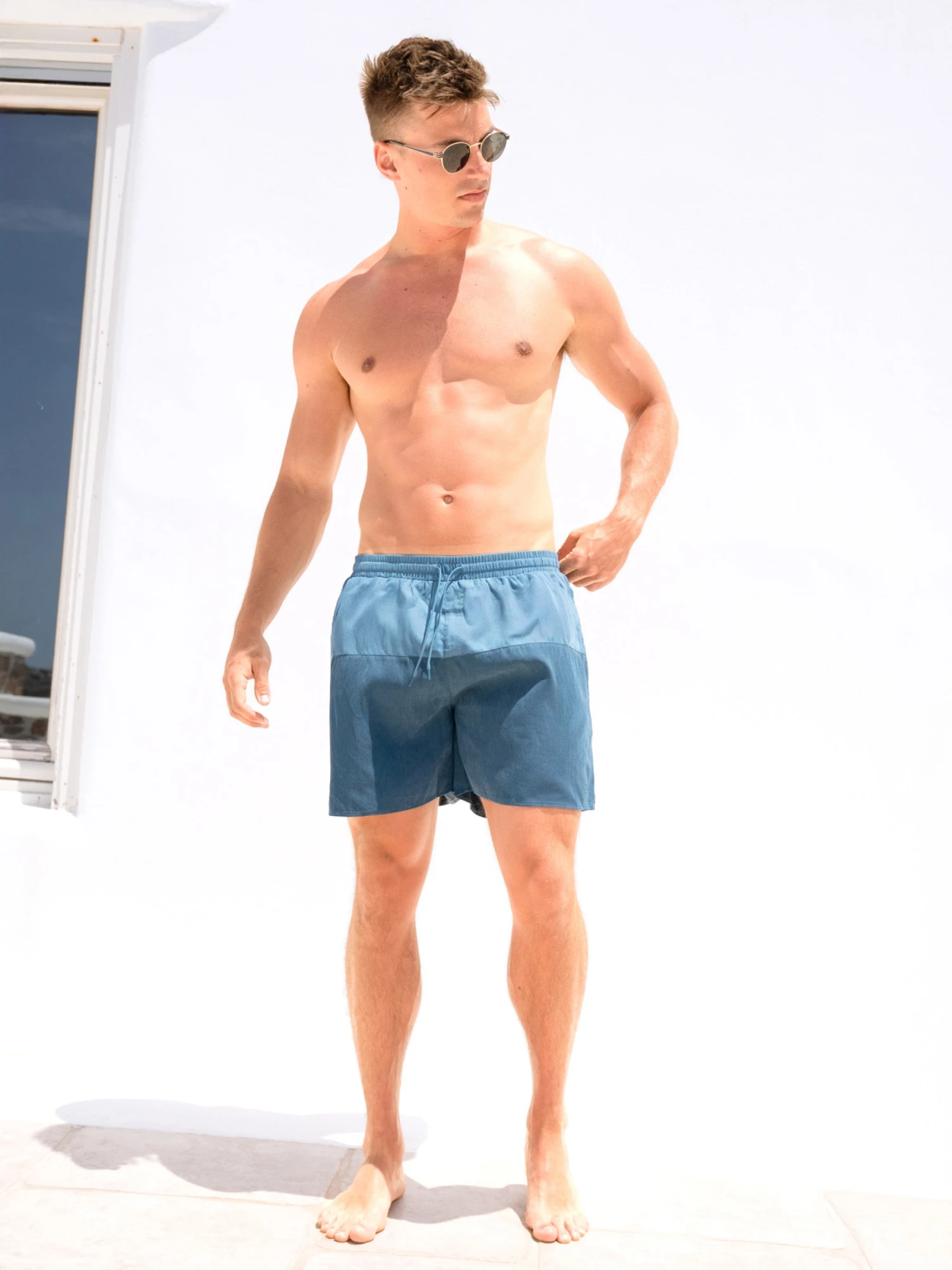 Anchor Swim Shorts - Teal Green 6 Anchor Swim Shorts - Teal Green - Image 6