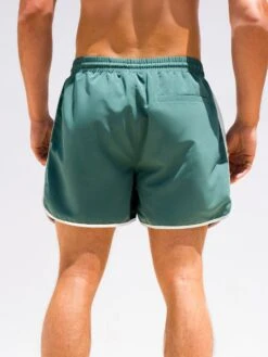Panel Swim Shorts - Teal Green -Blakely Clothing Store 3674GREEND 1 f25d81e8 e32b 44f5 8f2f 12db2d773b8b