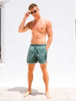 Panel Swim Shorts - Teal Green -Blakely Clothing Store 3674GREEND ea6ccbbf 288c 4c51 a6a4 5c3c0468ee6f