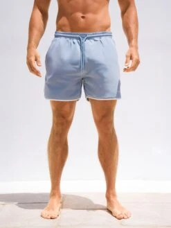 Panel Swim Shorts - Light Blue -Blakely Clothing Store 3674LIGHTBLUED 3