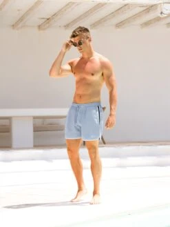 Panel Swim Shorts - Light Blue -Blakely Clothing Store 3674LIGHTBLUED 4