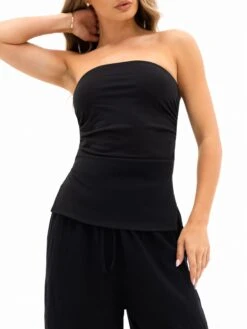 Solea Bandeau Top - Black -Blakely Clothing Store 3695BLACK01D