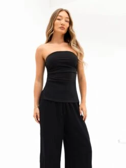 Solea Bandeau Top - Black -Blakely Clothing Store 3695BLACK02D