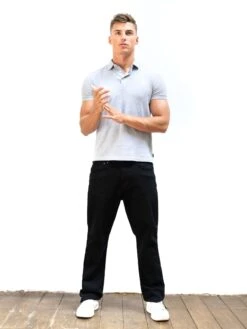 Anchor Polo Shirt - Marl Grey -Blakely Clothing Store 3709MARL01D